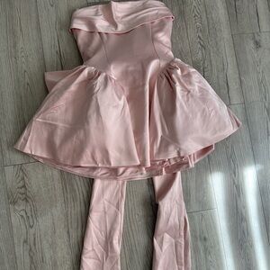 BABYBOO TRINITY MINI DRESS - BLUSH
Size medium 
Blush pink 
New with tags